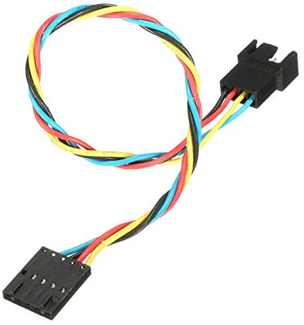 Lot de 5 adaptateurs de connecteur de ventilateur 5 broches vers 4 broches, câble d'alimentation PWM compatible avec PC Dell