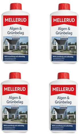 MELLERUD Algen- und Grünbelag-Entferner 1 | 2 | 4 Liter Konzentrat Reiniger (4 Stück)