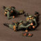 PANGCHENG 1/35 5cm mortier Grw 36 Team.1939-42, 3 Figurines, résine modèle Soldat GK, thème Militaire de la Seconde Guerre Mondiale, kit Non assemblé et Non Peint