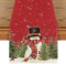 Artoid Mode Schneemann Vögel Weihnachten Tischläufer, Saisonnal Winter Küche Tisch Dekoration Drinnen Urlaub Party Dekor 40x140 cm