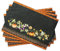 Maison d' Hermine Tischset, 100% Baumwolle Set mit 4, dekorative Oster-Tischsets, waschbare Stoff-Tischsets für Zuhause, Buffet, Pumpkin Garden - Dark Green – Erntedankfest/Weihnachten (33cm x 48cm)
