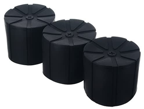 KAMAY 3Pcs Waterproof Silicone Universal Lens Cap Cover for 65-110mm DSLR Camera Lenses