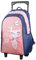 Bagtrotter – Sac à Dos à roulettes 45 cm – Lili Lou Rose – Primaire – 2 Compartiments – Dos et Bretelles rembourrés – Bandes Réfléchissantes – roulettes & Poignée Trolley – Marque Officielle Lili Lou