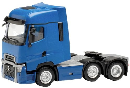 Herpa 315104 Renault T Facelift 6×2 Tractor, Blue Model Truck Miniature Models Small Model Collector's Item, Detailed