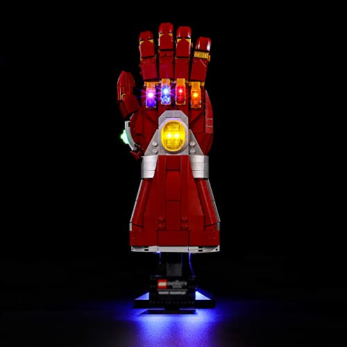 BRIKSMAX Led Lighting Kit for LEGO-76223 Nano Gauntlet - Compatible with Lego Marvel Building Blocks Model- Not Include the Lego Set