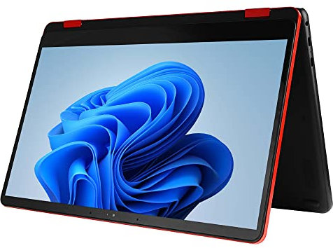 Nokia PureBook Fold 14 Ordinateur Portable et Tablette (Windows 11, écran Tactile 14.1 FHD, processeur Intel® Pentium® N6000, 8 Go de RAM, SSD 128 Go + 1 Carte MicroSD Lexar 128 Go) - 2 en 1 - Rouge