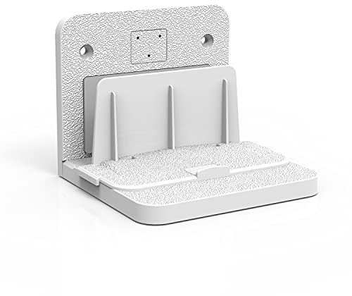 WiFi Router Wandhalterung Halterung Unterstützt Set-Top-Box/Mac mini/Apple TV Box/Optische Katzen/Schalter/Festplatte/Mobilstrom/Tablet Speicher(Weiß, 1PCS) UN01