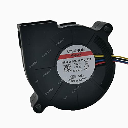 CYRMZAY Ventilador Compatible para SUNON MF50152VX-1L01C-S99 5015 24V 1.95W 4-Wire cooling Ventilador