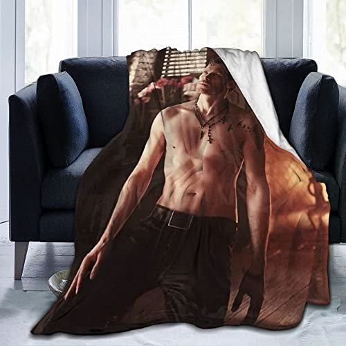 Klaus Mikaelson Fleece-Überwurf, leicht, superweich, gemütlich, luxuriös, Mikrofaser, 125 cm x 100 cm