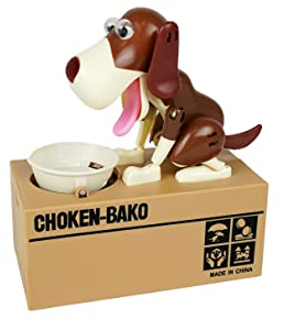Winkee - Spardose Hund | Das Süße Hunde Sparschwein | Spardosen für Kinder und Erwachsene | Trinkgeld Spardose | Sparbox | Spardose lustig | Urlaubskasse | Geschenk zu Weihnachten, Geburtstag