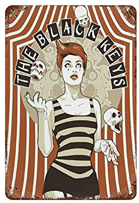 Metal Decor The Black Keys Canvas Gift For Best Friend Mother'S Day Father'S Day Birthday O- Retro Plaque Poster Vintage Signs Metal Plaque For Pub, Wall, Bathroom, 2