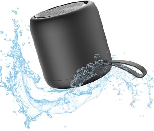 Bluetooth Speaker | Mini Portable Speakers Wireless Bluetooth 5.0 | Loud Stereo Sound | Noise-Cancelling Mic | IPX4 Waterproof | 6–24H Playtime | Smart Speaker for Home, Shower, Outdoor & Travel