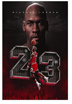 OakiTa Michael Jordan Basketballspieler-Poster (5) Leinwand-Poster, Wandkunst, Dekor, Bild, Gemälde für Wohnzimmer, Schlafzimmer, Dekoration, ungerahmt, 30 x 45 cm
