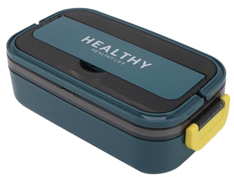 a Prueba de Fugas, Contenedor Apto para Microondas de Acero Inoxidable 316, para Adultos de 700ml de Capacidad para Escuela y Oficina (Azul verde)