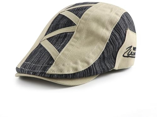 Adantico Herren Schirmmützen Flat Cap (Grau c)