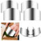 Andibro 4PCS Stainless Steel Finger Shield, Knife Finger Guards for Cutting Food and Vegetables Stainless Steel Finger Protector Safe Chopping Tools for Slicing Dicing Chopping