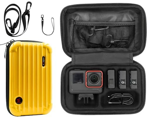Custodia rigida per Insta360 Ace Pro/Ace custodia per Insta 360 Ace Pro/Ace custodia impermeabile borsa da viaggio accessori per fotocamera (giallo)
