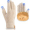 UKNOWISA Winterhandschuhe Damen, Fleece Futter Touchscreens Thermohandschuhe Strickhandschuhe Wollhandschuhe für Damen und Herren