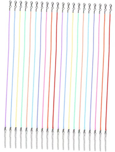 Lurrose 20 Pcs Kordeln für Schmuck Machen Ergänzung Stylishpu Hängen Seil