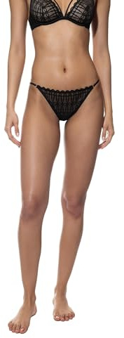 Mey Damen String Roségoldene Metallaccessoires Serie Captivating | Verführerischer String mit Riemen und Ringdetails, Hüftiger Sitz, Baumwolleinsatz, Gr. 36-46