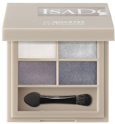 IsaDora Palette di ombretti Quartet – Eyeshadow Palette per trucco impeccabile – Vegano – Splendido set di trucco con quattro ombretti – 12 Crystal Mauve