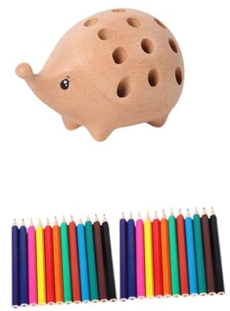 Gralara Niedlicher Igel Stiftehalter mit Löchern, Büroprodukte für Den Klassenzimmerschrank