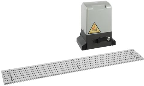 SABUIDDS Schiebetorantrieb Set 370Watt Garagentorantrieb mit 6 Zahnstangen Sliding Door Actuator Automatischer Toröffner bis 800 KG oder 12M mit Infrarot Sensor Hardware