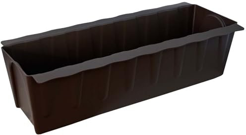 Hossi's Wholesale 10 Euro-Paletten Blumenkästen-Einsätze | 37,3cm Braun | Pflanzkasten für Europalette Palette | Balkonkasten | Blumentopf | aus stabilen Kunststoff | Made in Germany