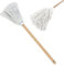 Wooden Jug Mop Bottle Cleaning Brush – Soft Wool Cotton Head, Long Handle Dish Scrubber for Glassware, Baby Bottles, Flasks & Vases – Eco-Friendly Multipurpose Kitchen Cleaning Tool (27cm)