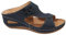RLEHJN Sandales Femme Été Confortable Orthopédique Mules En Cuir Pour Femmes Sandale Mode Bout Ouvert Compensées Pantoufles Rétro Compensé Chaussures De Plage Anti-Dérapant Respirant Pas Cher