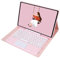 JZCZMCE Keyboard Case for Samsung Galaxy Tab S8 Plus/S7 FE/S7 Plus 12.4'', Detachable Wireless Keyboard with Smart Touchpad, Slim Case with S Pen Holder, Auto Sleep/Wake,Pink