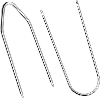 Ohleats 2PCS Car Radio Removal Tool, U/V-Shaped Stereo Radio Disassembly Assembly Pry Tool, Stainless Steel Auto Stereo Release Removal Tool Kit for Most Vehicles, Car Accessories (U+V-Shaped)