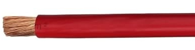 RV PVC Copper Electrical Wire 10-35mm² Red Black 220V Single Core Multi-Stranded Cable For Home And Power Applications 1m(Red Cable,10mm2)