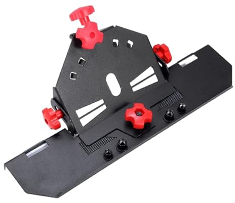 Ceramic Mitre Jig | Portable Stonework Slicer Frame, Adjustable Masonry Bevel Device, Handheld Power Grinding Accessory | Heavy Duty Steel Bracket Piece, Construction Workshop Equipment