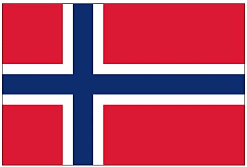 SHATCHI Flag Football Norwegische National Fan-Flagge, Premium-Ösen, 150 cm x 90 cm, Norwegen