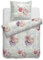 Heckett & Lane Baumwolle Bettwäsche Cerise I Größe 135 x 200cm 80x80 I Rosen Rosenblüten Bügelarm