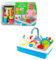COLORBABY Play, Fregadero de juguete c/agua y utensilios de cocina 20 piezas (44591)