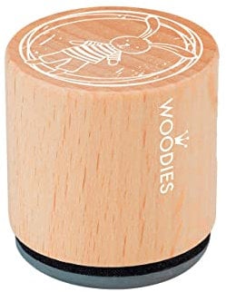 Woodies COLOP Holz-Stempel - Hase - Abdruckgröße 30 mm