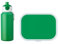 Mepal - Lunch-Set Campus - Lunch-Set für Kinder mit Pop-up Trinkflasche & Lunch Box - Lunch-Set für die Schule oder unterwegs - Spülmaschinenfest & BPA-frei - 400 ml + 750 ml - Green