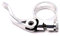 Alu Fahrrad Sattelklemme schnellspanner saddle clamp 31,8mm (Silber)