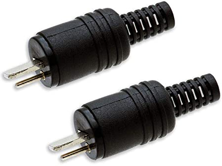 2X DIN Lautsprecher Stecker Kabelanschluss Knickschutz Schraubbar Boxen Adapter