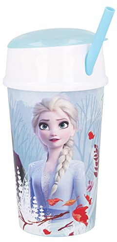 Stor Becher Snack 400 ml Frozen II Blue Forest, Kunststoff, bunt, 8.4 cm