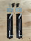 2 Heavy Garden Gate Shed Sliding Door 6 Cranked Necked Tower Bolt Black Latch