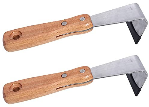 2Pcs Fissure Étrille Crevasse Désherbage Outil Fruits Arbre Écorce Grattage Cutters Jardinage Écorce Grattoirs Pelouse Cour Jardinage Outil ( )