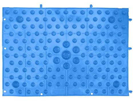 Atyhao Fußmassagematte Akupressurmatte Fußreflexzonenmassage Walking Toe Plate Massage Pad Badezimmermatte Yogamatte Anti-Rutsch Matte Outdoor Spiel(Blau)