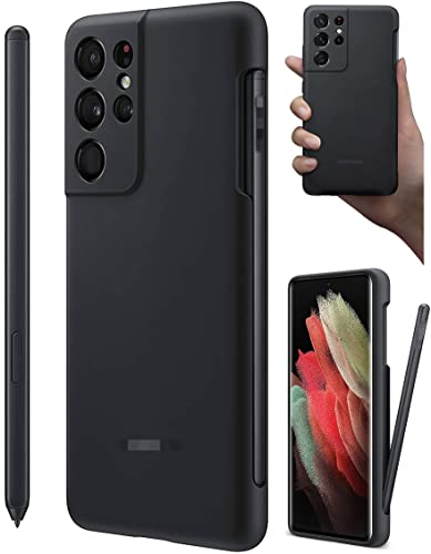 XBC S21 Ultra Silicone Case with Pen Replacement for Samsung Galaxy S21 Ultra 5G