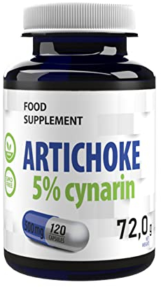 Carciofo (Artichoke) 5.000 mg equivalenti (500 mg di estratto 10:1) | 120 capsule vegane | 25 mg Cinarina | Supporta la digestione e la salute del fegato | 4 mesi | Testato in Laboratorio | GMP