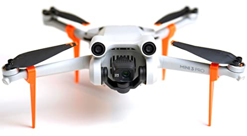 Landefüße, Landegestell, Fahrwerk für DJI Mini 3/3 Pro Drohne, Zubehör (Mini 3, Orange)
