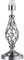 Traditional and Classic Brushed Satin Nickel Table Lamp Base with Switch and Ornate Twist Metal Stem Design | 1 x E27 60w Maximum | 37cm Height by Happy Homewares