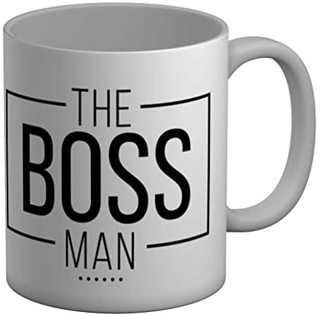 Shopagift The Boss Man White 11oz Large Mug Gift Cup